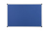 Bi-Office Maya Blue Felt Noticeboard Aluminium Frame 1200X1200mm FA3843170
