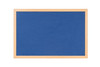 Bi-Office Earth-It Blue Felt Noticeboard Oak Wood Frame 2400X1200mm FB8643233