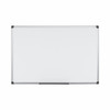 Bi-Office Maya Magnetic Melamine Whiteboard Grey Plastic Frame 900X600mm MB0707186