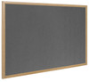 Bi-Office Earth-It Grey Felt Noticeboard Oak Wood Frame 1200X900mm FB1442233