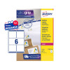 Avery Laser Parcel Label 99X93mm 6 Per A4 Sheet White Pack 600 Labels L7166-100 L7166-100