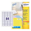 Avery Laser Mini Label 46X11mm 84 Per A4 Sheet White Pack 8400 Labels L7656-100 L7656-100