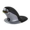 Fellowes Penguin Ambidextrous Vertical Mouse Wireless Large Black/Silver 9894501 9894501