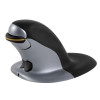 Fellowes Penguin Ambidextrous Vertical Mouse Wireless Large Black/Silver 9894501 9894501