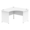 Dynamic Impulse 1200Mm Corner Desk White Top Panel End Leg MI000406 MI000406