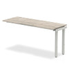Dynamic Evolve Plus 1600Mm Single Row Extension Kit Grey Oak Top Silver Frame BE BE787