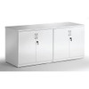 Dynamic High Gloss 1600Mm Credenza Twin Cupboard White I000908 I000908
