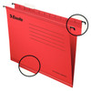 Esselte Classic Foolscap Suspension File Board 15Mm V Base Red Pack 25 90336 90336