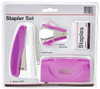 Valuex Stapler Staple Remover And Hole Punch Set Purple SPSET17