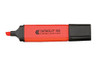 Valuex Flat Barrel Highlighter Pen Chisel Tip 1-5Mm Line Red Pack 10 791002