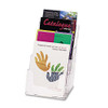 Deflecto Literature Holder 4 Tier A5 Portrait Clear 77901 77901