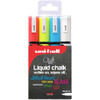 Uni-Ball Chalk Marker Bullet Tip Medium Assorted Colours Pack 4 153528181