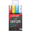 Uni-Ball Chalk Marker Bullet Tip Medium Assorted Colours Pack 4 153528181