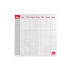 Sasco Semi Opaque Acrylic Mini Whiteboard Weekly Planner Desktop 2410178 2410178
