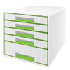 Leitz WOW CUBE Drawer Cabinet Green 52142054 52142054