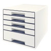 Leitz WOW CUBE Drawer Cabinet Black 52142001 52142001
