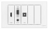 Vision TC3-PK+PK3MCABLES Outlet Box White TC3-PK+PK3MCABLES