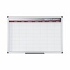Bi-Office Weekly Magnetic Whiteboard Planner Aluminium Frame 900X600mm GA0333170