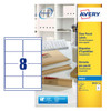 Avery J8565-25 Clear Parcel Labels 25 sheets - 8 Labels per Sheet AVERYJ8565
