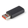 Startech.Com Secure Charging Usb Data Blocker Adapter No Data Charge Power Only USBSCHAAMF