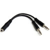 Startech.Com 3.5Mm 4 Pin To 2X 3 Pin 3.5Mm MUYHSFMM