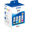 Epson 104 Ecotank Black Cyan Magenta Yellow Ink Bottle Multipack 4.5K + 3 X 7.5K C13T00P640