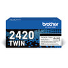 Brother Black Toner Cartridge Twin Pack 2 X 3K Pages Pack 2 - Tn2420 TN2420TWIN