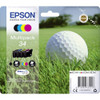 Epson 34 Golfball Black Cyan Magenta Yellow Standard Capacity Ink Cartridge Mult C13T34664010