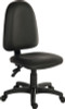 Ergo Twin High Back Pu Operator Office Chair Without Arms Black - 2900PU-BLK - 2900PU-BLK