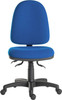 Ergo Trio Ergonomic High Back Fabric Operator Office Chair Without Arms Blue - 2 2901BLU