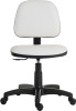 Ergo Blaster Medium Back Pu Operator Office Chair Without Arms White - 1100PUWHI 1100PUWHI