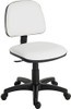 Ergo Blaster Medium Back Pu Operator Office Chair Without Arms White - 1100PUWHI 1100PUWHI