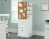 Teknik Office  Craft Tower Storage Unit Swivel Base 455x510x1468mm White Finish 5421419