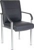 Greenwich Leather Faced Reception Chair Black B689 B689