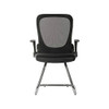 Flip Mesh Back Cantilever Visitor Chair With Flip Up Armrests Black - 6963BLK 6963BLK
