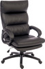 Luxe Luxury Leather Look Executive Office Chair Black - 6913 - 6913