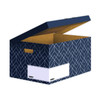 Bankers Box Decor Flip Top Box - Urban Midnight Blue Pack of 5 4483601