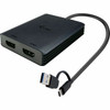 I-Tec Usb-A/Usb-C Dual 4K/60 Hz Hdmi Video Adapter. Cable Length: 0.27 M Connect CADUAL4KHDMI