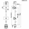 Amer AMR2C32V. Mounting: Clamp Maximum Weight Capacity: 12 Kg Minimum Screen Siz AMR2C32V