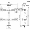 Amer Mounts AMR4P. Mounting: Bolt-Through Maximum Weight Capacity: 8 Kg Minimum AMR4P