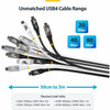 Startech 3M Usb4 Cable Black Usb-If Certified 4K120/Dp2.1/60W/20Gbps CC3M20GUSB4CX