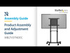 Startech Mobile Tv Cart Portable Rolling Tv Stand 37-70 " Vesa Display Mount 154 MBLTVSTNDEC