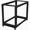 Startech 4-Post 15U Mobile Open Frame Server Rack 19" Network Rack With Casters 4POSTRACK15U