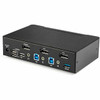 Startech 2 Port Displayport Kvm Switch 4K 60Hz Single Display Uhd Dp 1.2 Usb Kvm SV231DPU34K