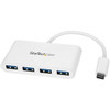 Startech 4 Port Usb C Hub With 4X Usb-A Usb 3.0 Superspeed 5Gbps Usb Bus Powered HB30C4ABW