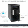 Startech 4-Post 25U Server Rack Cabinet 19" Data Rack Cabinet for Computer / It RK2536BKF