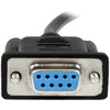 Startech 1M Black Db9 Rs232 Serial Null Modem Cable F/F Cable for Modem First En SCNM9FF1MBK