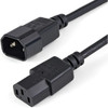 Startech 1M 3Ft Power Extension Cord C14 To C13 10A 125V 18Awg Computer Power Co PXT1001M