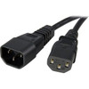 Startech 1M 3Ft Power Extension Cord C14 To C13 10A 125V 18Awg Computer Power Co PXT1001M