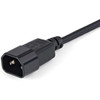 Startech 1M 3Ft Power Extension Cord C14 To C13 10A 125V 18Awg Computer Power Co PXT1001M